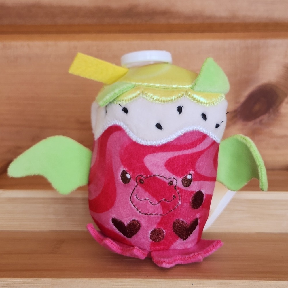 2025 Dan Dee Mystery Scented Sweeties Pineapple Dragonfruit Boba 3.5" Plush Clip